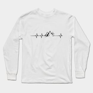 Mountains heartbeat Long Sleeve T-Shirt